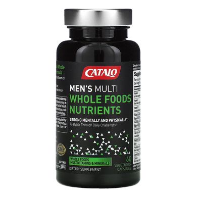 Catalo Naturals, Men's Multi, мультивітаміни з цільнохарчової поживної суміші для чоловіків, 60 вегетаріанських капсул