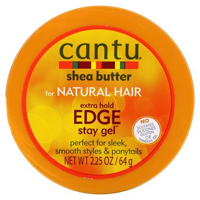 Cantu, Олія ши для натурального волосся, гель для фіксації країв, 2,25 унції (64 г)