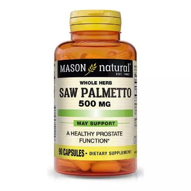 Со Пальметто Mason Natural (Saw Palmetto) 500 мг 90 капсул