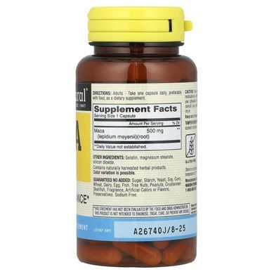 Mason Natural, Maca, 500 mg, 60 capsules