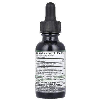 Очанка экстракт без спирта Nature's Answer (Eyebright) 2000 мг 30 мл купить в Киеве и Украине
