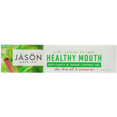 Зубний гель з маслом чайного дерева і кориці Jason Natural (Gel) 170 г