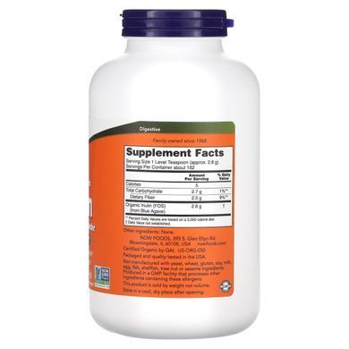Інулін порошок Now Foods (Inulin) 454 г