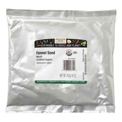 Фенхель цельные семена органик Frontier Natural Products (Whole Fennel Seed) 453 г купить в Киеве и Украине