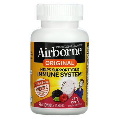 Витамины для поддержки иммунитета ягоды AirBorne (Original Immune Support Supplement) 96 жевательных таблеток купить в Киеве и Украине