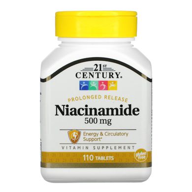 Ніацинамід 21st Century (Niacinamide) 500 мг 110 таблеток