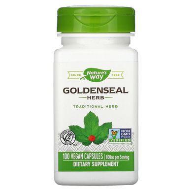 Гідрастіс канадський Nature's Way (Goldenseal Herb) 800 мг 100 капсул