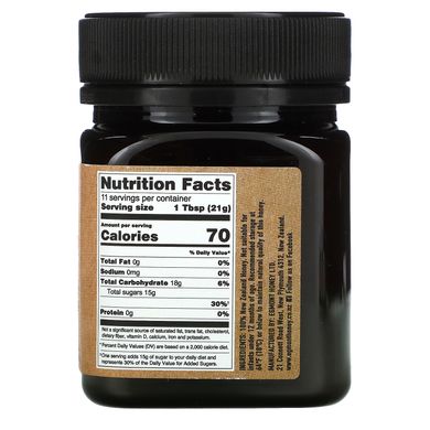 Egmont Honey, Мед манука, сирий та непастеризований, MGO 263+, 8,82 унції (250 г)