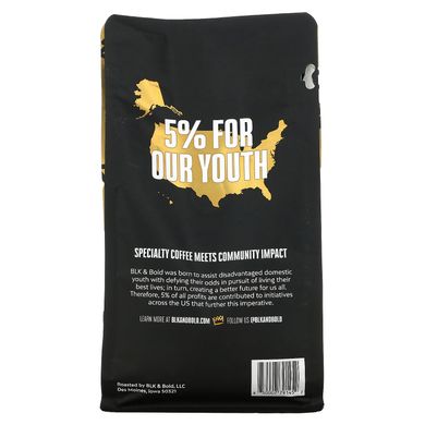 BLK & Bold, Specialty Coffee, молотый, жареный светлый, Limu, натуральный обработанный из Эфиопии, 12 унций (340 г) купить в Киеве и Украине