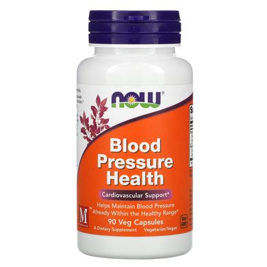 Вітаміни для підтримки серцево-судинної системи Now Foods (Blood Pressure Health) 90 вегетаріанських капсул