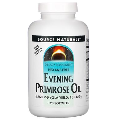 Масло примули вечірньої Source Naturals (Evening Primrose Oil) 1350 мг 120 капсул
