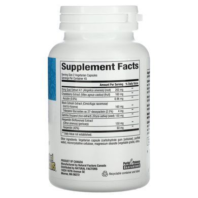 formula for use during menopause, 90 vegetable capsules