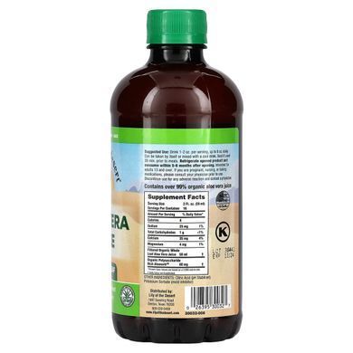 Сік алое вера з цілісного листя Lily of the Desert (Organic Aloe Vera Juice Whole Leaf) 946 мл без смаку