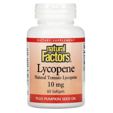 Лікопін Natural Factors (Lycopene) 10 мг 60 капсул