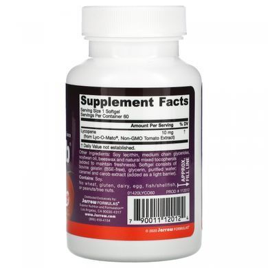 Ликопин Jarrow Formulas (Lyco-Sorb) 10 мг 60 капсул купить в Киеве и Украине