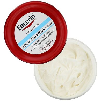 Вдосконалений відновлюючий крем для дуже сухої шкіри, без ароматизаторів, Advanced Repair Cream, Use After Hand Washing, Eucerin, 454 г