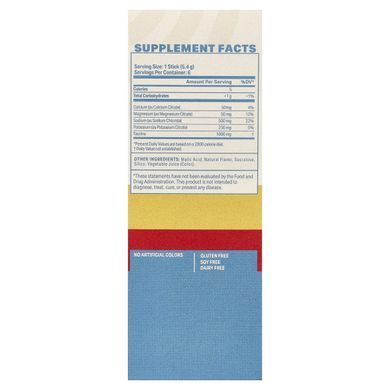 Podium Nutrition, Salt + Electrolytes, стики для восполнения потери жидкости, со вкусом клубники, 6 шт., 32,4 г (1,14 унции) купить в Киеве и Украине