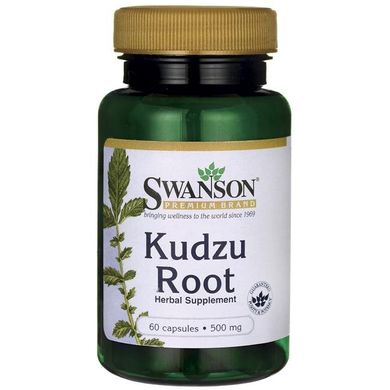 Кудзу Рут, Kudzu Root, Swanson, 500 мг, 60 капсул