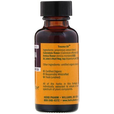 Масло проти травм екстракт трав Herb Pharm (Trauma Oil) 30 мл