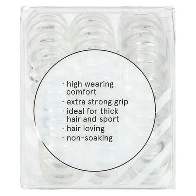 Invisibobble, Power, Кольцо для волос Strong Grip, Crystal Clear, 3 шт. В упаковке купить в Киеве и Украине