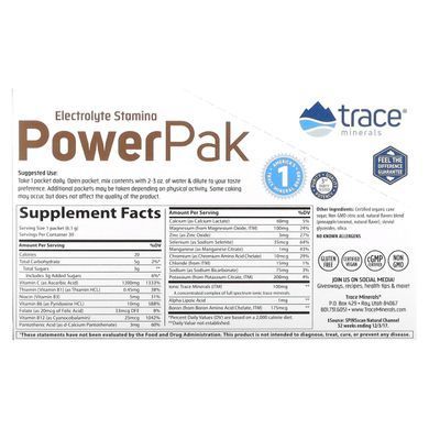 Вітамін C + електроліти Trace Minerals (Power Pak Pineapple Coconut) Ананас Кокос 30 саше