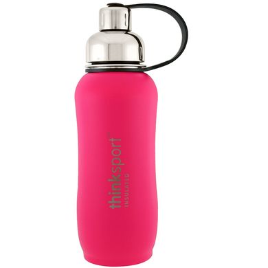Thinksport, Ізольована спортивна пляшка, темно-рожевий, Insulated Sports Bottle, Dark Pink, Think, 750 мл