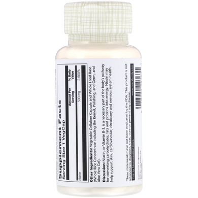 Ніацин Вітамін B3 Solaray (Niacin Vitamin B3) 500 мг 100 капсул