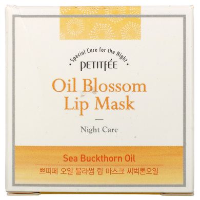 Маска для губ Oil Blossom Lip Mask з олією камелії, Petitfee, 15 г