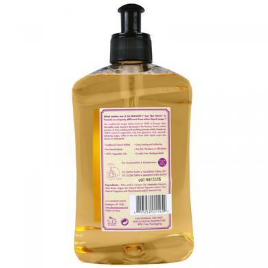 Рідке мило для рук і тіла A La Maison de Provence (Hand and Body Liquid Soap Rose Lilac) 500 мл рожевий бузок