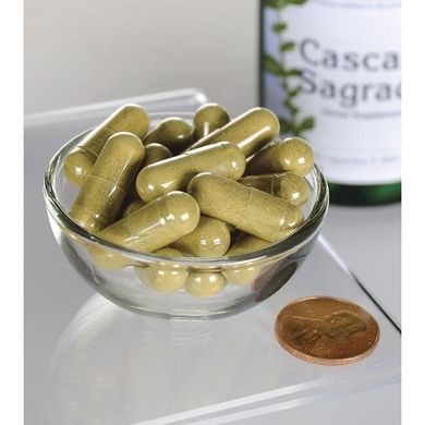 Каскара саграда, Cascara Sagrada, Swanson, 450 мг, 100 капсул