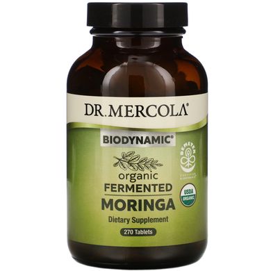 Органічна ферментована морінга, Biodynamic, Organic Fermented Moringa, Dr. Mercola, 270 таблеток