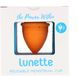 Багаторазова менструальна чаша, модель1, для легкого і нормального потоку, помаранчева, Lunette, 1 чашка фото