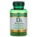 Витамин D3 Nature's Bounty (Vitamin D3 Immune Health) 50 мкг 2000 МЕ 240 капсул фото
