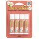Organic lip balm Sierra Bees 4 pieces in a package with shea butter and argan oil