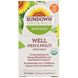 Мультивитамины для мужчин Sundown Organics (Well Men's Multivitamin) 1 в день 30 таблеток фото