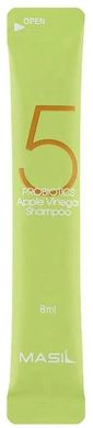 М'який безсульфатний шампунь з пробіотиками та яблучним оцтом Masil (5 Probiotics Apple Vinegar Shampoo stick pouch) 8 мл