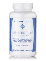 Витамины и минералы Klaire Labs (Vitaspectrum) 180 вегетарианских капсул купить в Киеве и Украине