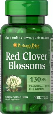 Червона конюшина Puritan's Pride (Red Clover Blossoms) 430 мг 100 капсул