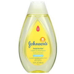 Johnson's Baby, З голови до ніг, засіб для миття рук та шампунь, для новонароджених, 13,6 рідких унцій (400 мл)