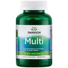 Мультивітаміни - висока ефективність, Multi - High Potency, Swanson, 120 капсул