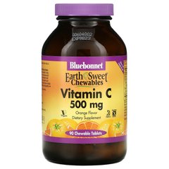 Витамин С Bluebonnet Nutrition (Vitamin C) 500 мг 90 жевательных таблеток со вкусом апельсина купить в Киеве и Украине