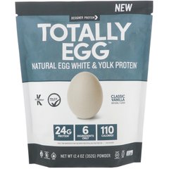 Totally Egg, Натуральный яичный белок с желтком, классическая ваниль, Designer Protein, 352 г купить в Киеве и Украине