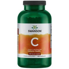 Витамин С с шиповником, Vitamin C with Rose Hips, Swanson, 500 мг, 400 капсул купить в Киеве и Украине