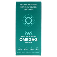 iWi, Омега-3 ЕПК + ДГК, 30 м'яких таблеток