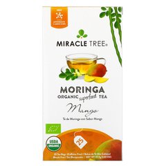 Miracle Tree, Органический суперпродуктовый чай Moringa, манго, без кофеина, 25 чайных пакетиков, 1,23 унции (37,5 г) купить в Киеве и Украине