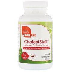 CholestStall, передовая формула для холестерина, Zahler, 60 капсул купить в Киеве и Украине