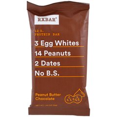 Протеиновые батончики, шоколад с арахисовым маслом, RXBAR, 12 батончиков, 52 г (1,83 унции) купить в Киеве и Украине