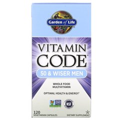 Витамины для мужчин 50+ Garden of Life (Vitamin Code 50 and wiser Men) 120 капсул купить в Киеве и Украине