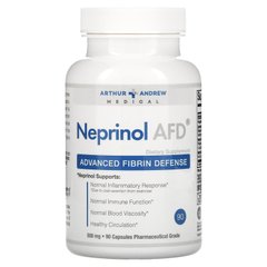Neprinol AFD, захист організму від шкідливого впливу фібрину, Arthur Andrew Medical, 500 мг, 90 капсул