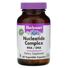 Комплекс нуклеотидів, РНК / ДНК, Bluebonnet Nutrition, 60 капсул на рослинній основі